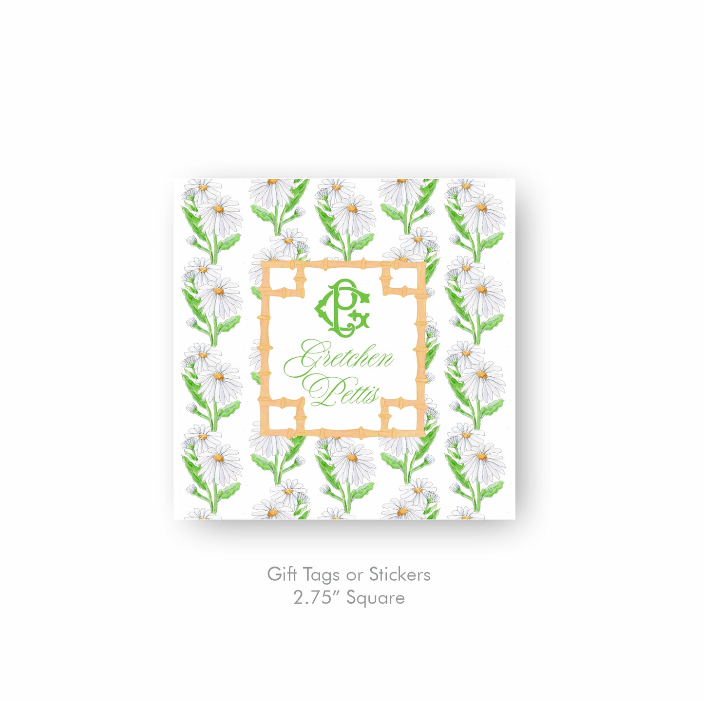 Daisy Monogram Notecards