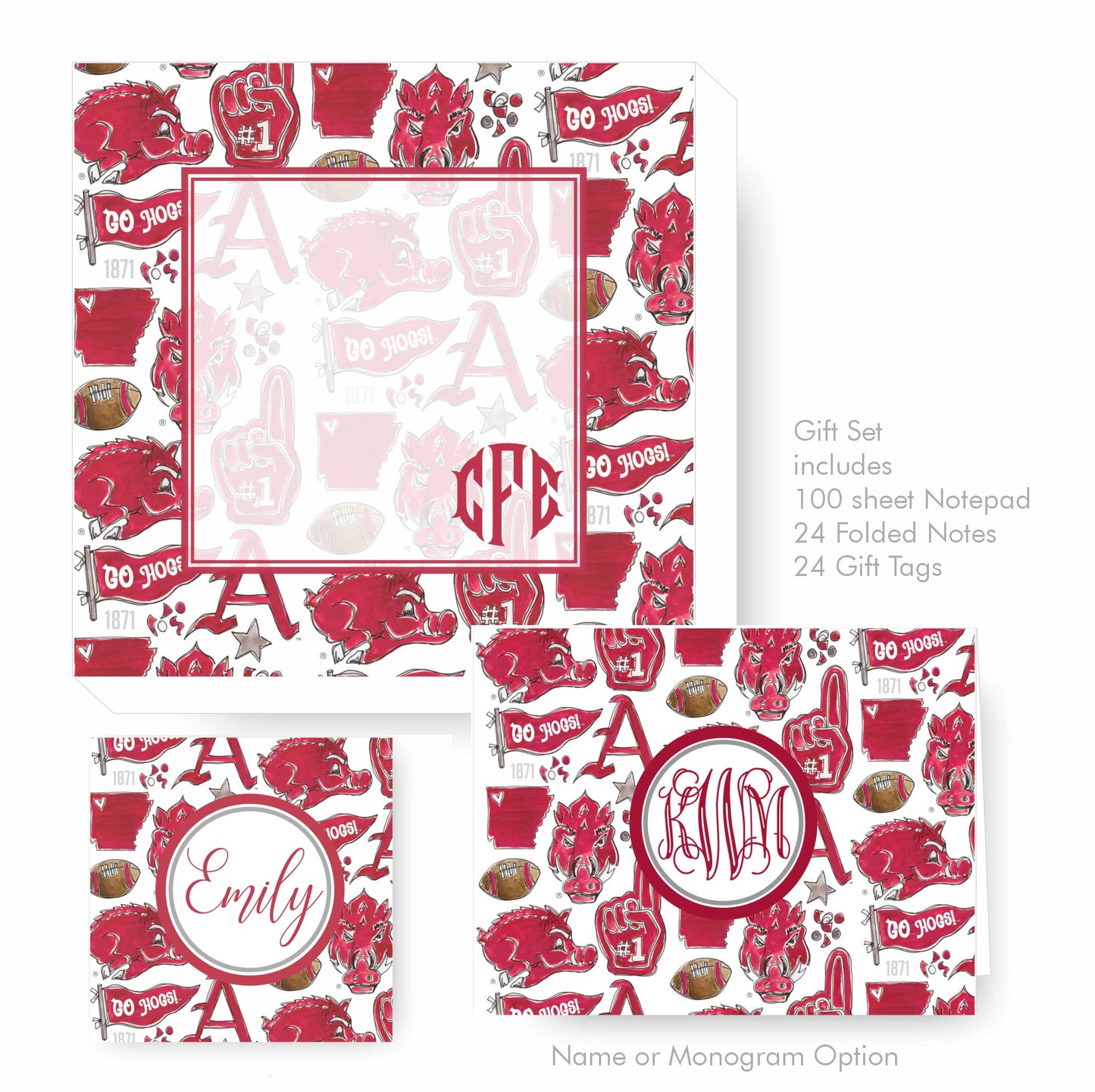 Arkansas Razorback Gift Tags