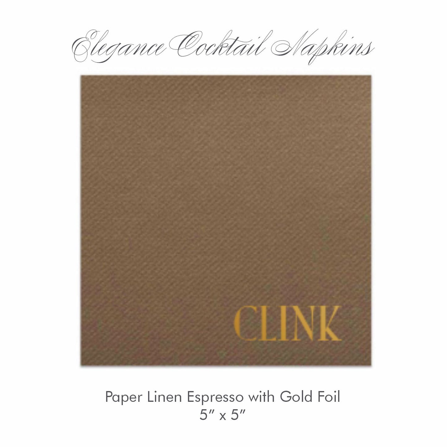 Elegance Paper Linen Cocktail Napkins