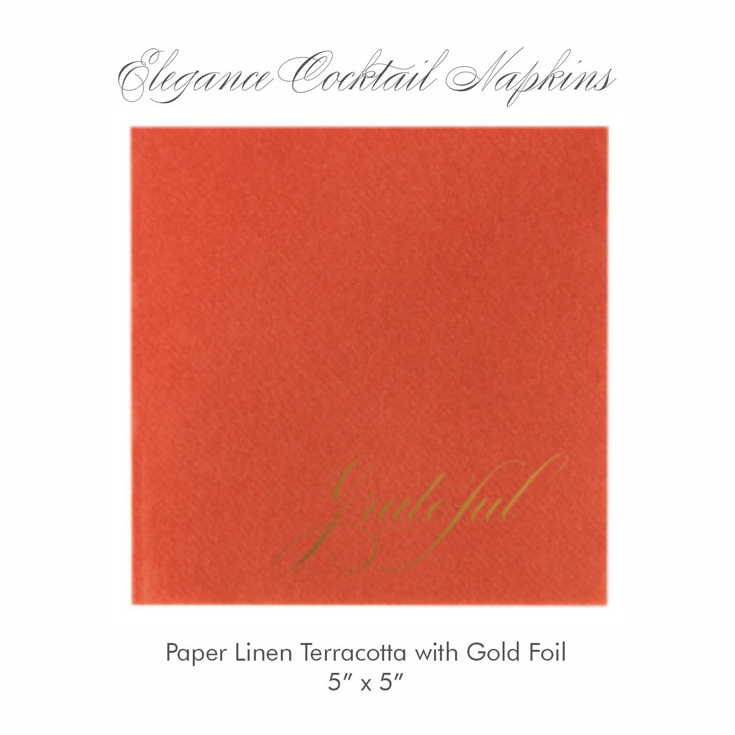 Elegance Paper Linen Cocktail Napkins