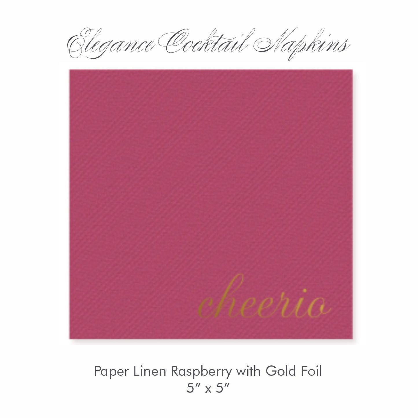 Elegance Paper Linen Cocktail Napkins