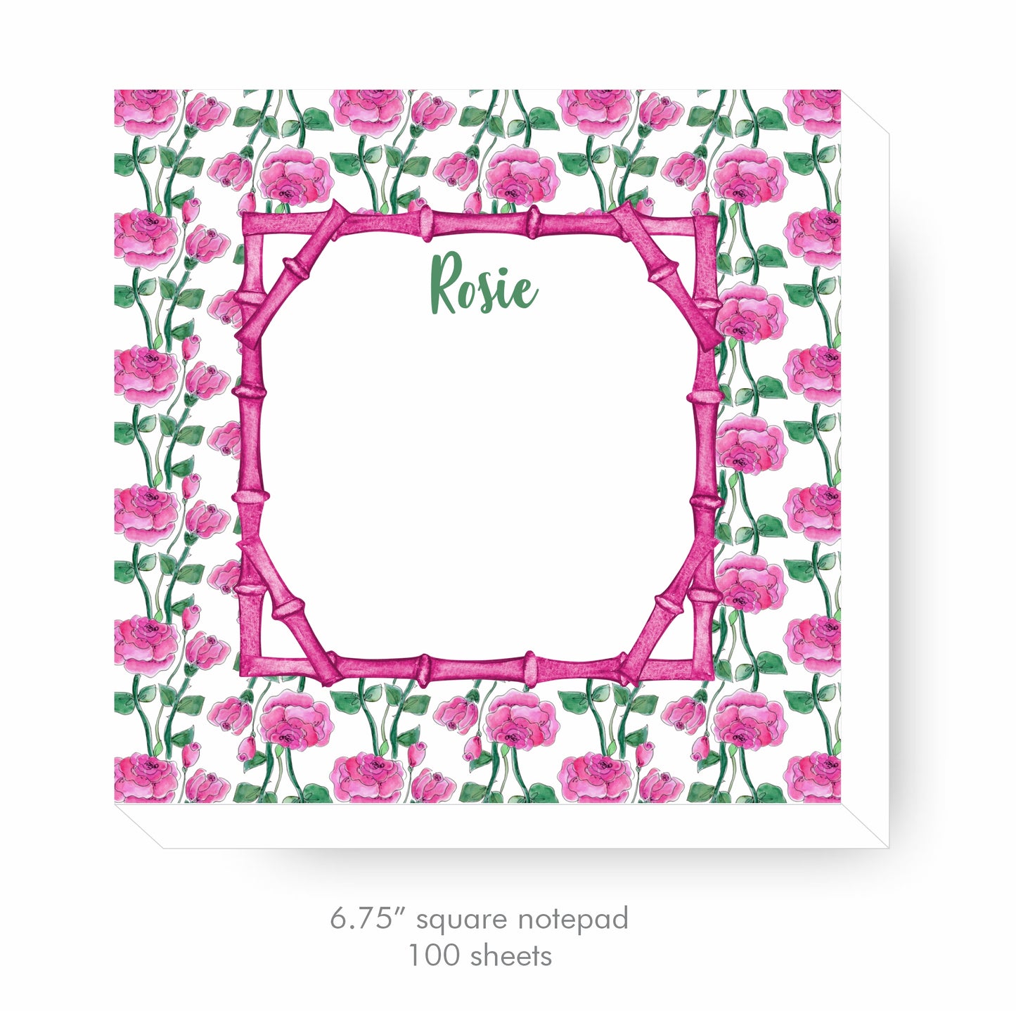 Rose Monogram Gift Tag
