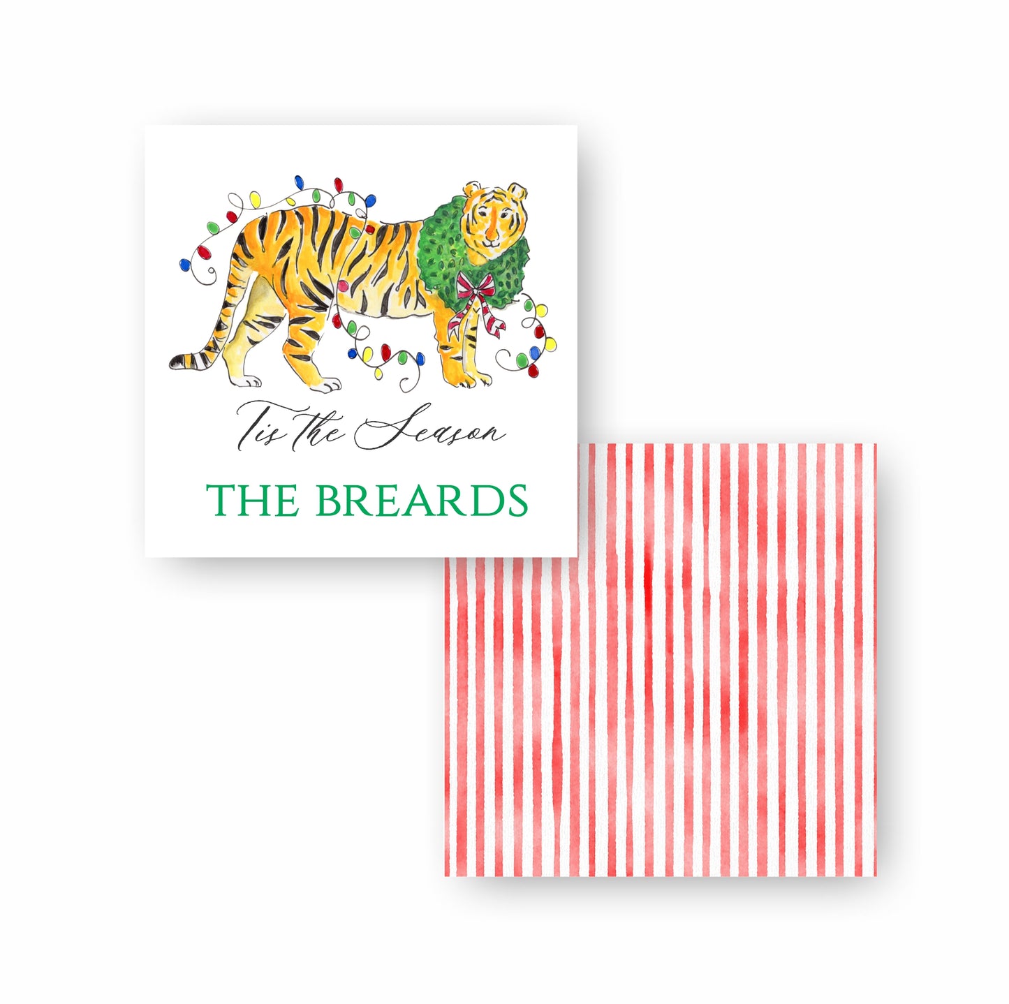 Tiger Lights Gift Tag