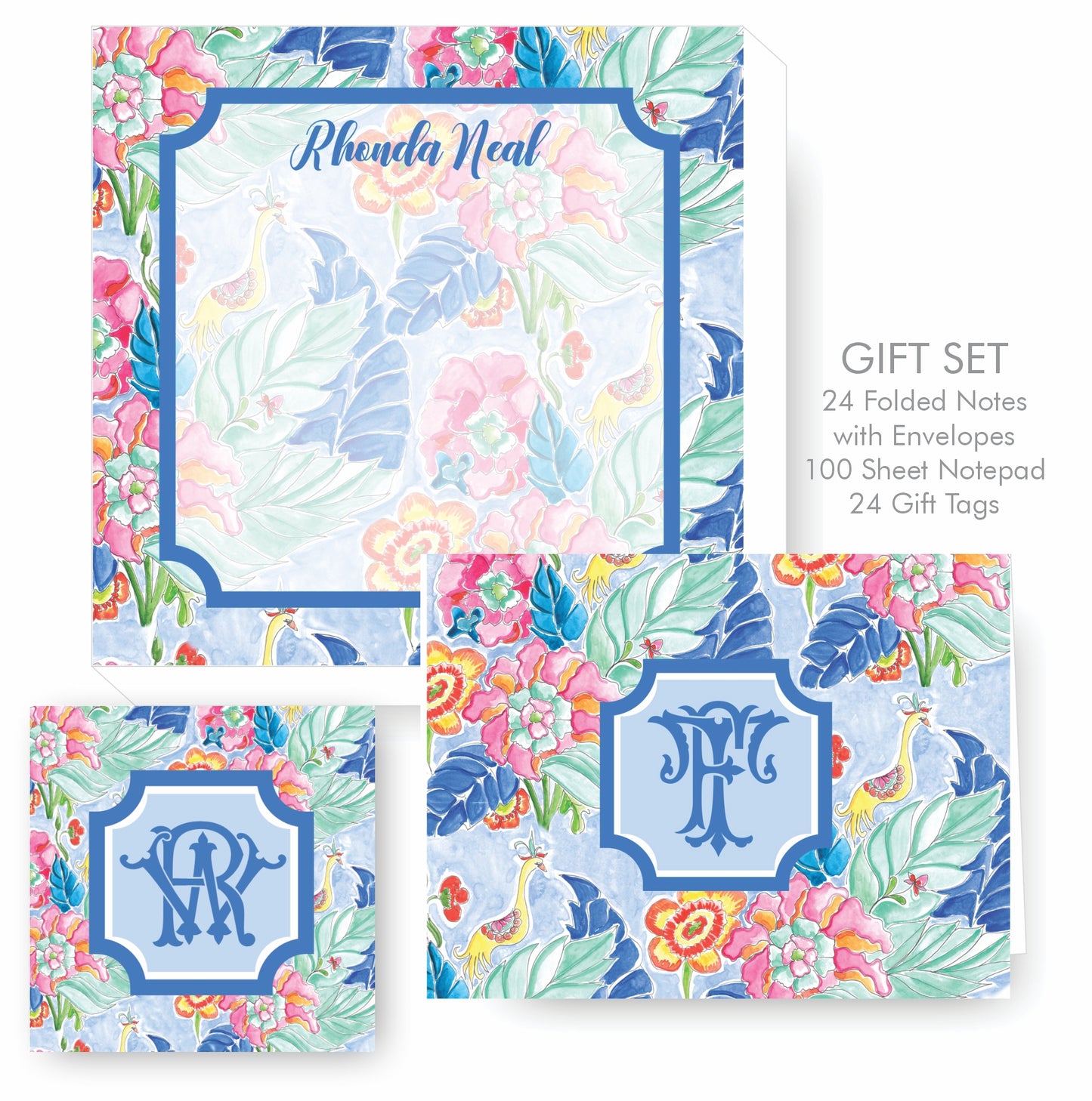 Tobacco Leaf Chinoiserie Notecards