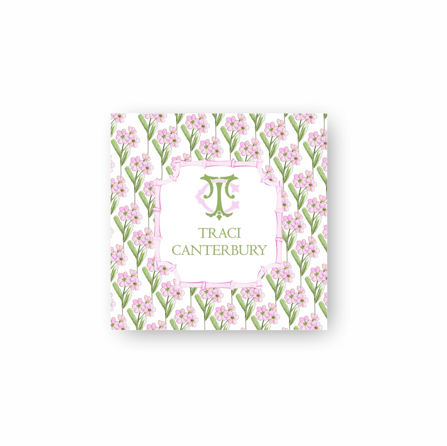Primrose Monogram Notecards