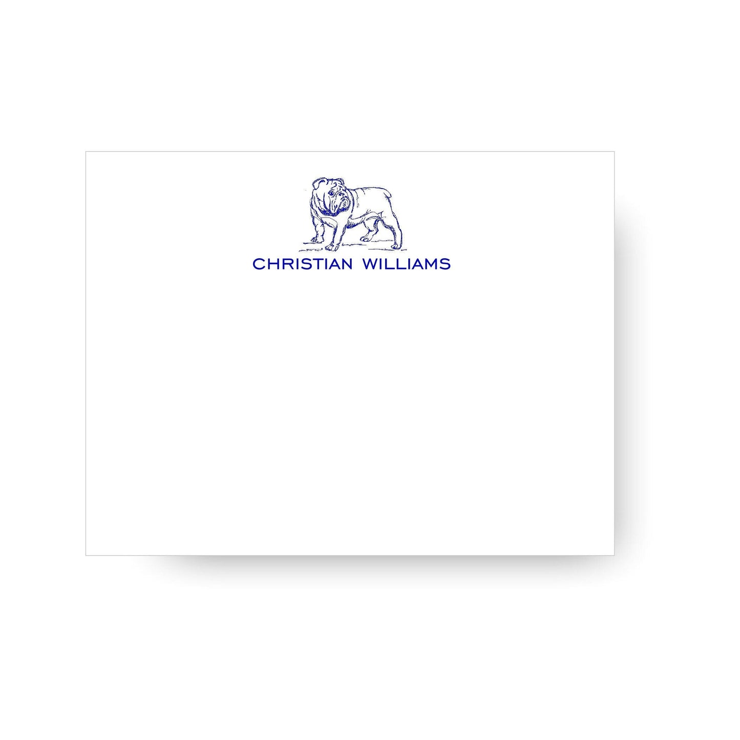 Bulldog Sketched Notecards