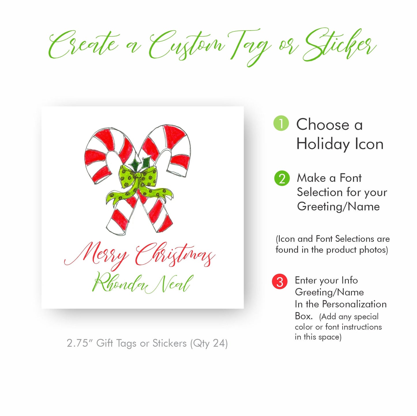 Holiday Gift Tags, Design It Your Way