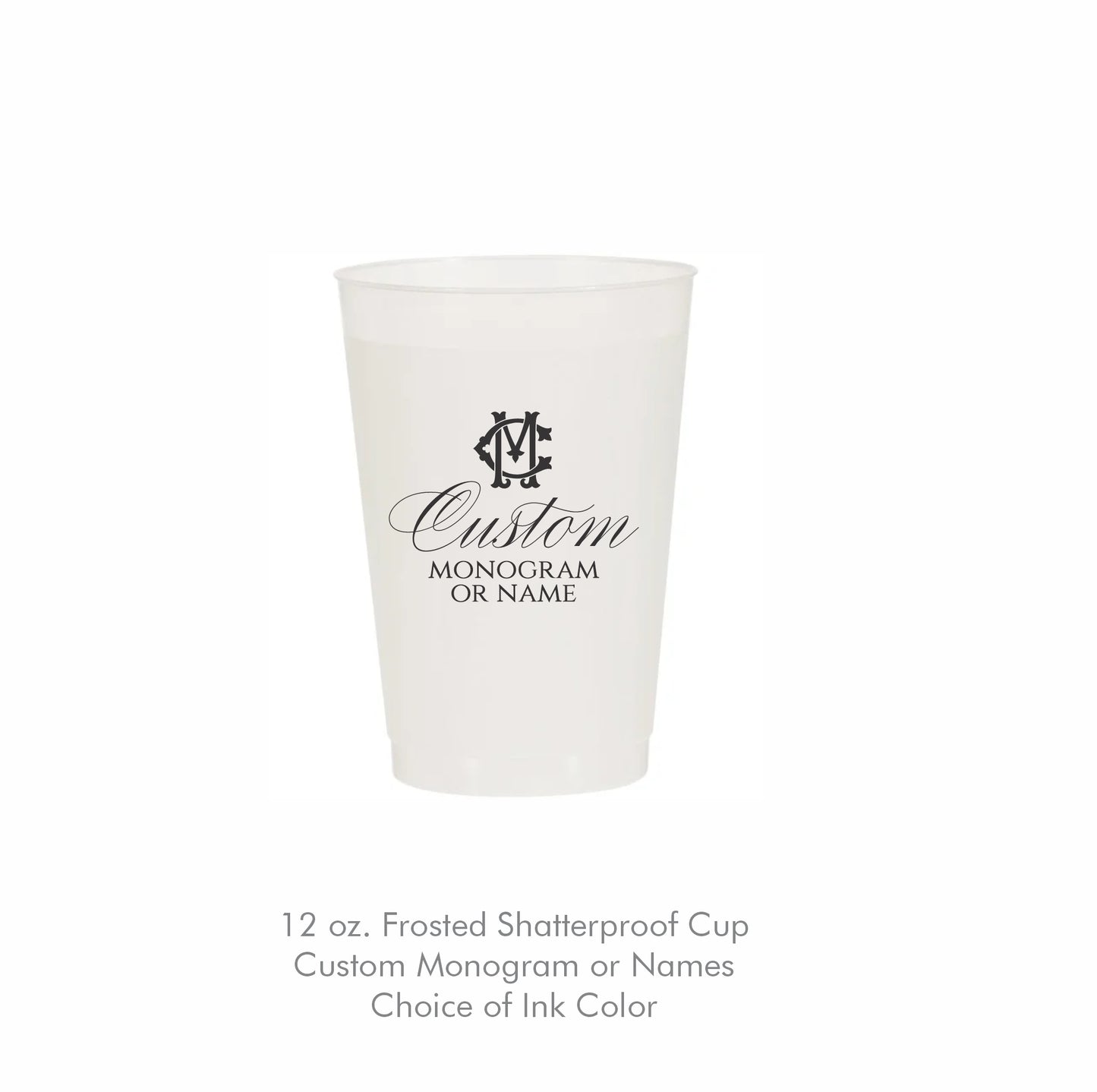 12oz Shatterproof Frosted Cups
