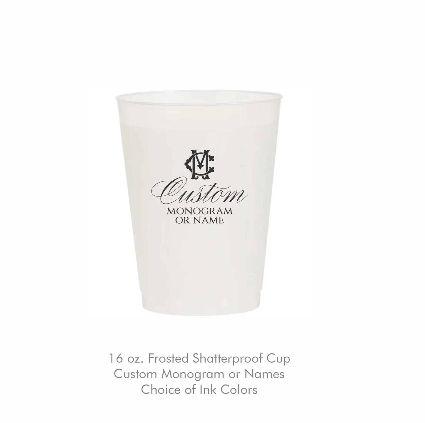 16oz Shatterproof Frosted Cups