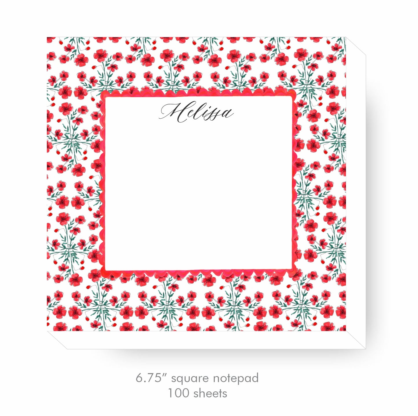 Poppy Monogram Stationery Set