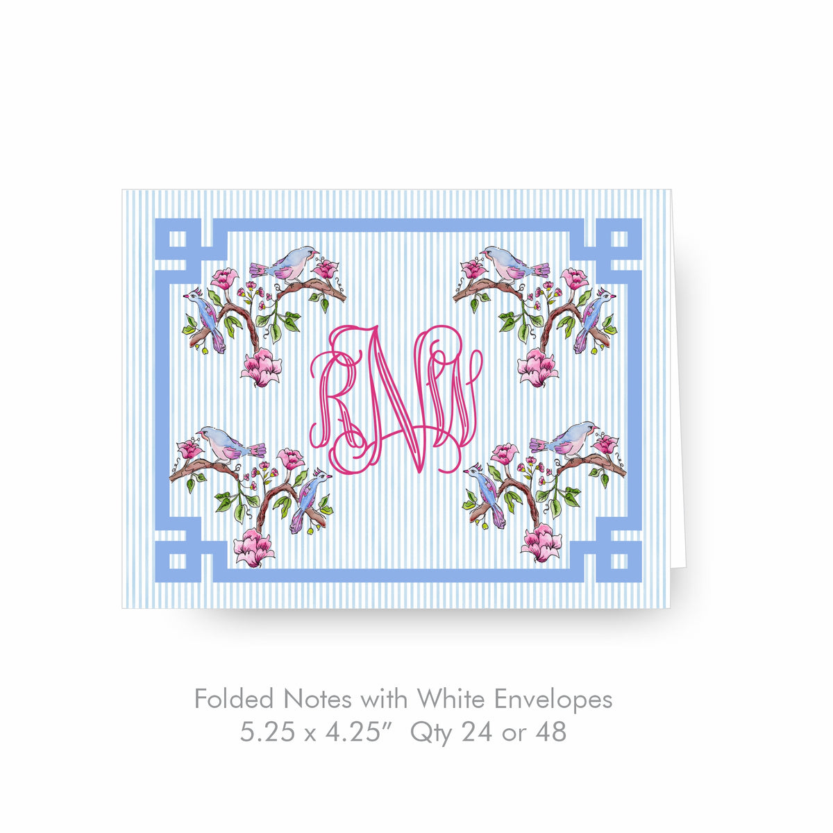 Bird Notepad in Blue