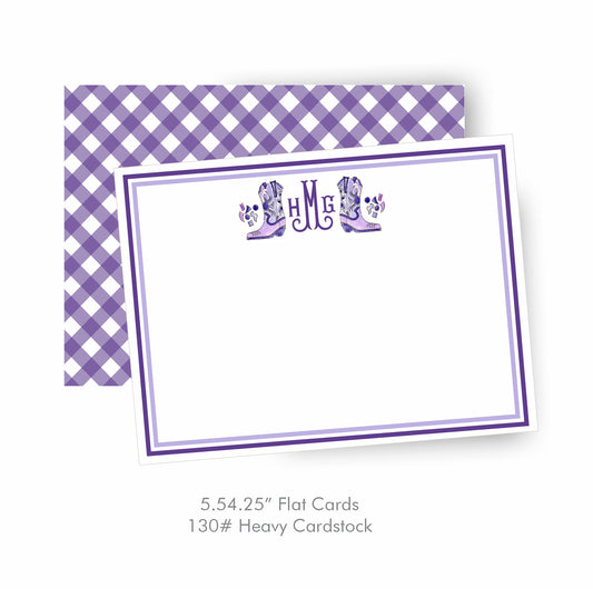 Kickin' Boots Flat Note Card