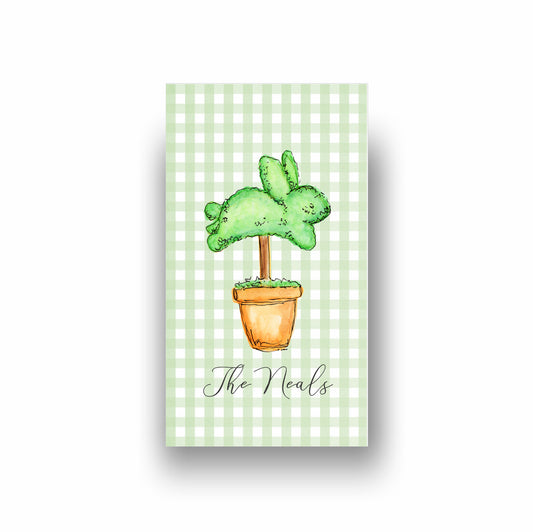 Gingham Bunny Tags