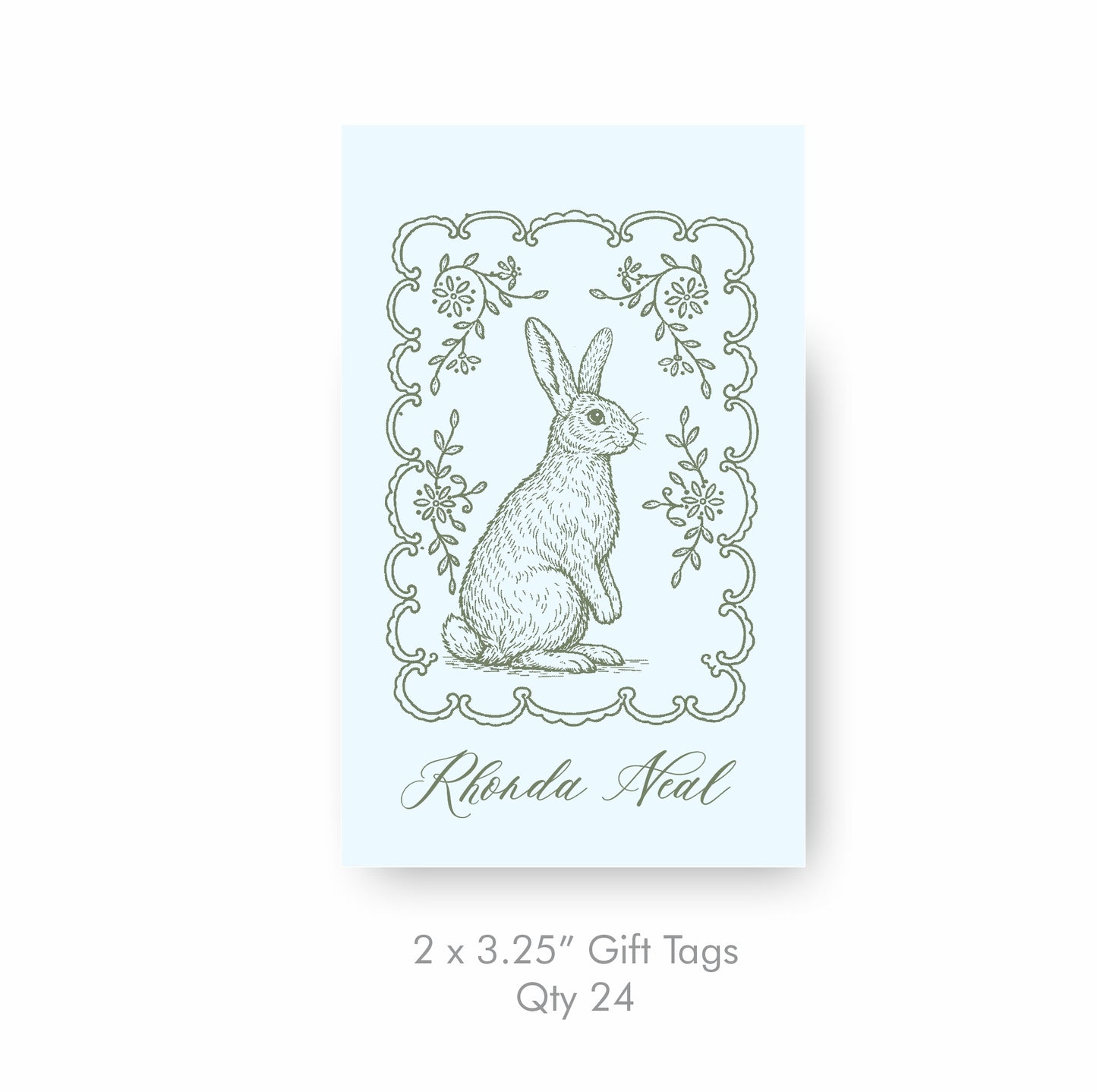 Lace Bunny Tags