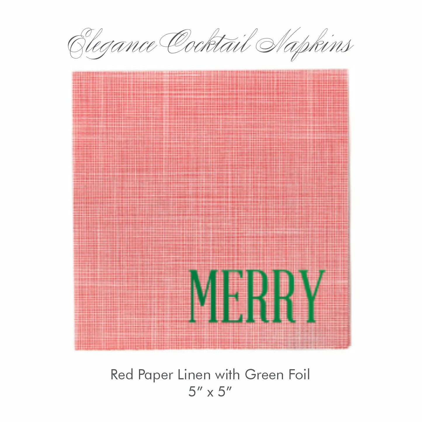 Elegance Paper Linen Cocktail Napkins