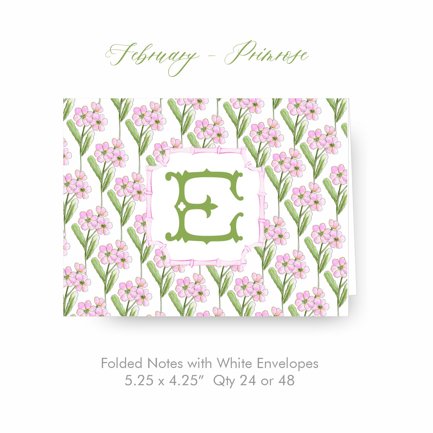 Primrose Monogram Gift Tag