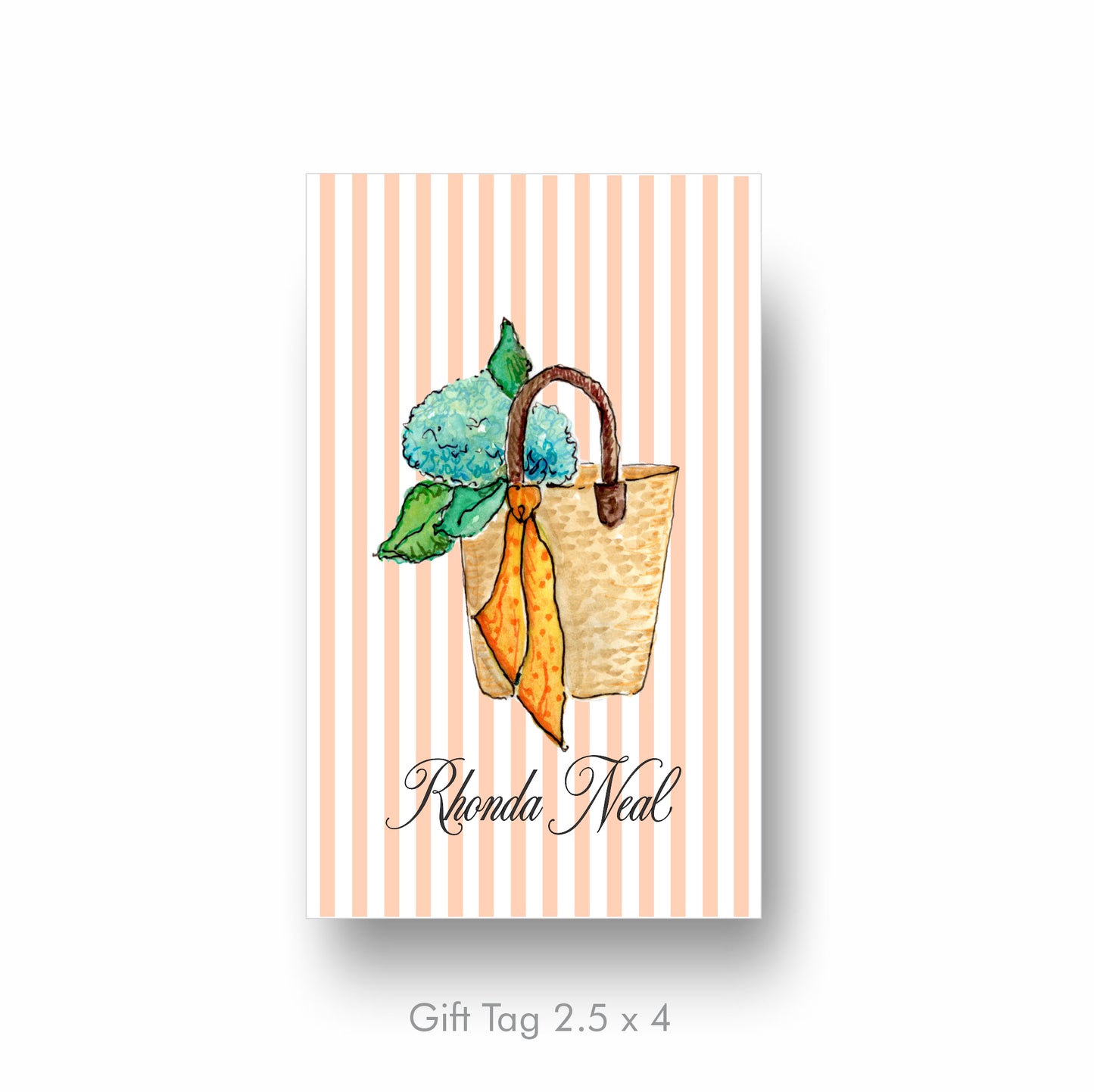 Hydrangea Bag Tag