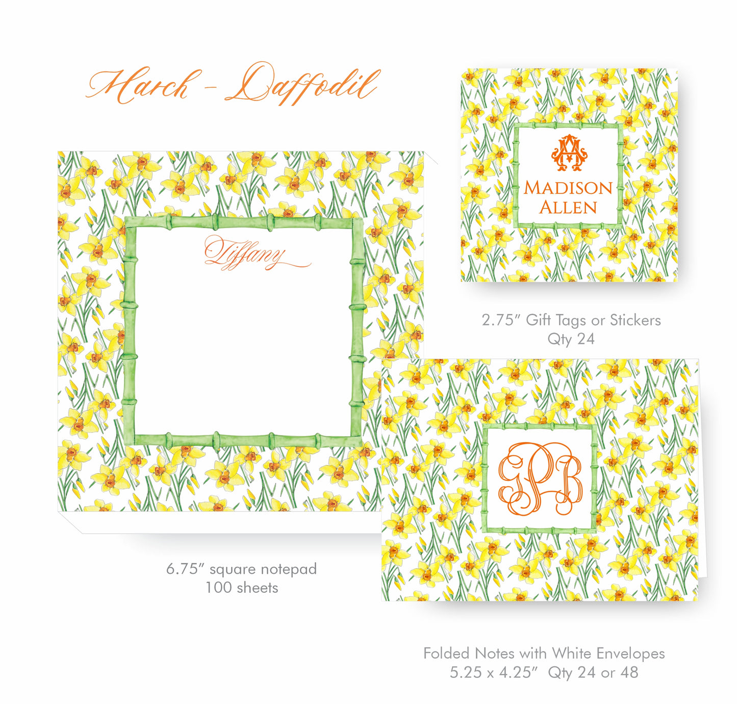 Daffodil Stationery Set