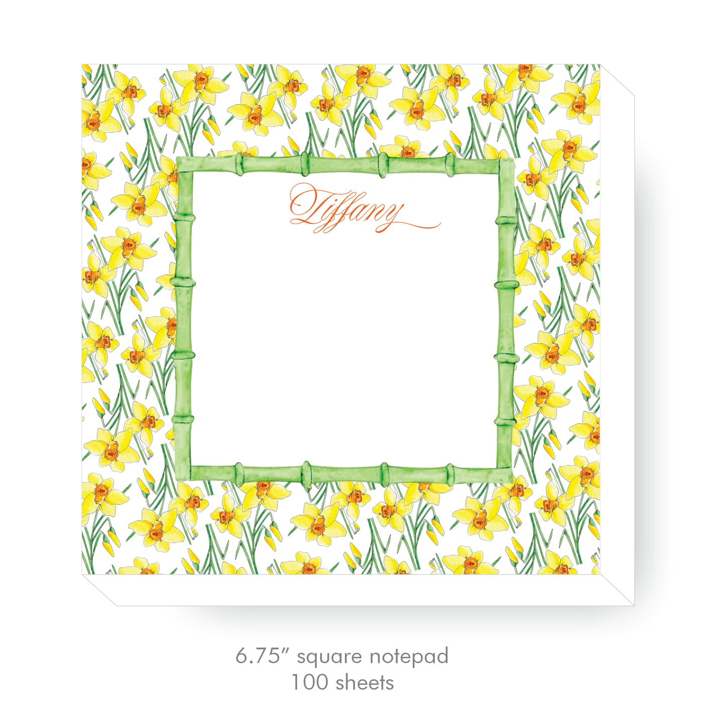 Daffodil Monogram Notecards