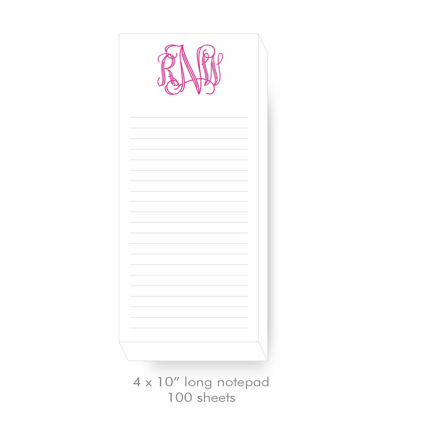 Monogram List Pad Rhonda Neal Shoppe 
