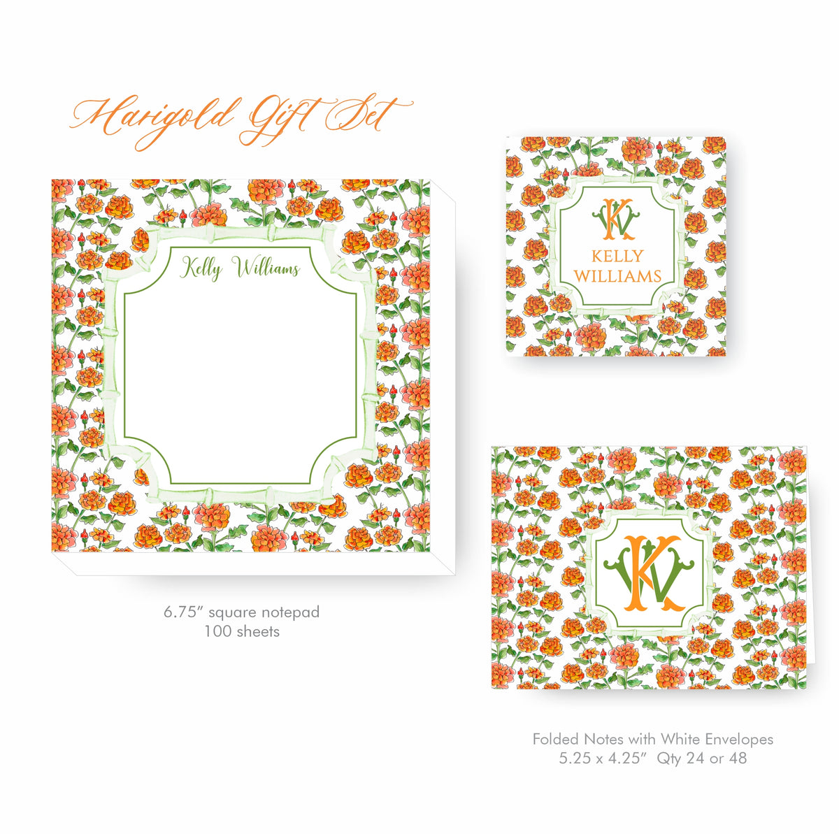 Marigold Stationery Set
