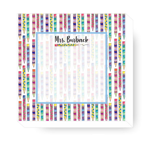 Pencil Pattern Notepad