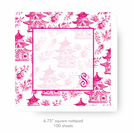 Pink Chinoiserie Notepad