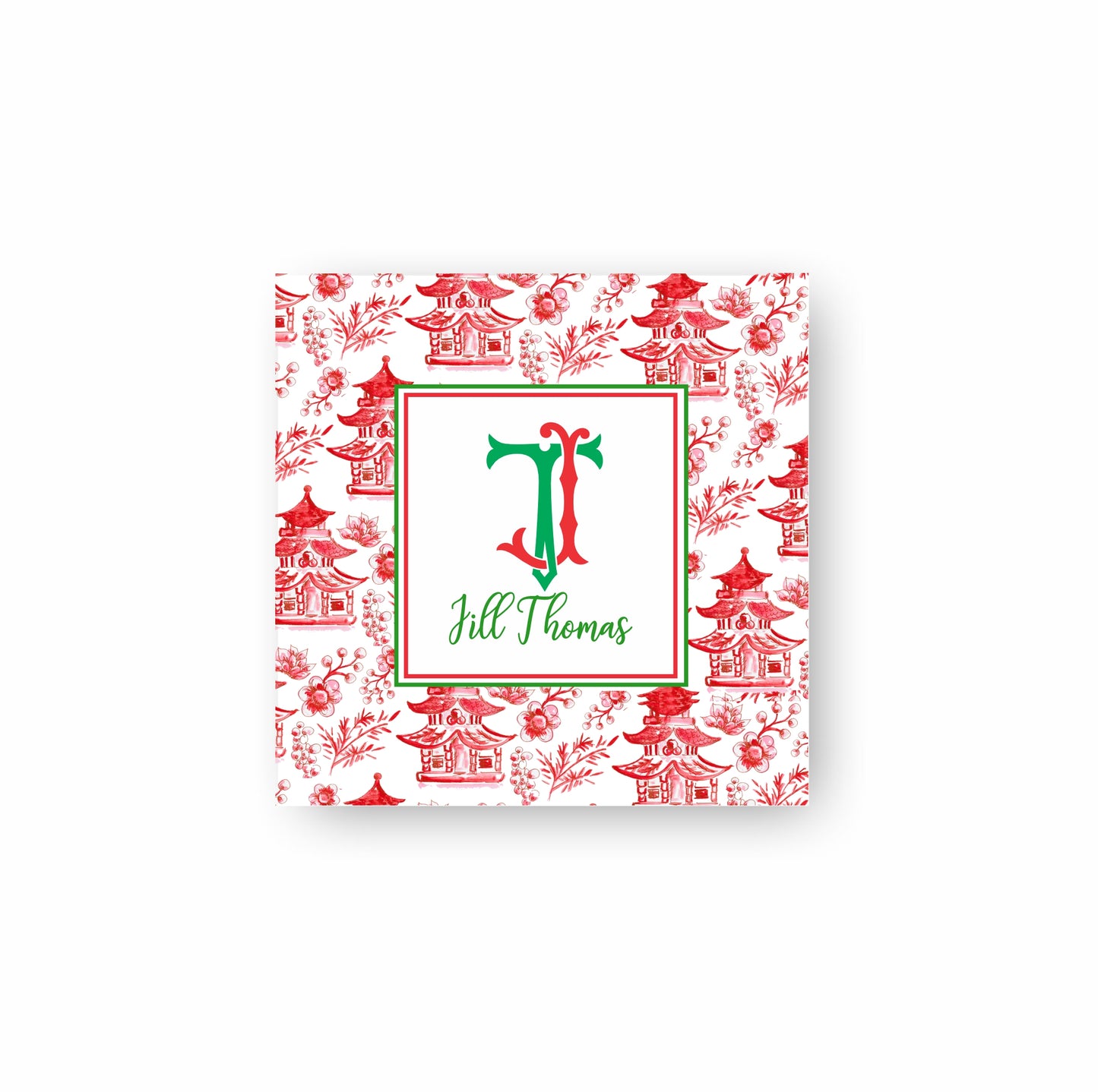 Chinoiserie Holiday Tags