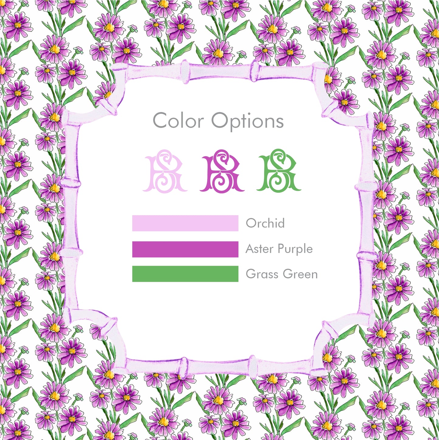 Aster Monogram Tags