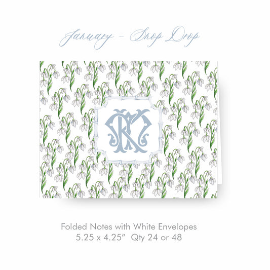 Snowdrop Notecards by Rhonda Neal Shop