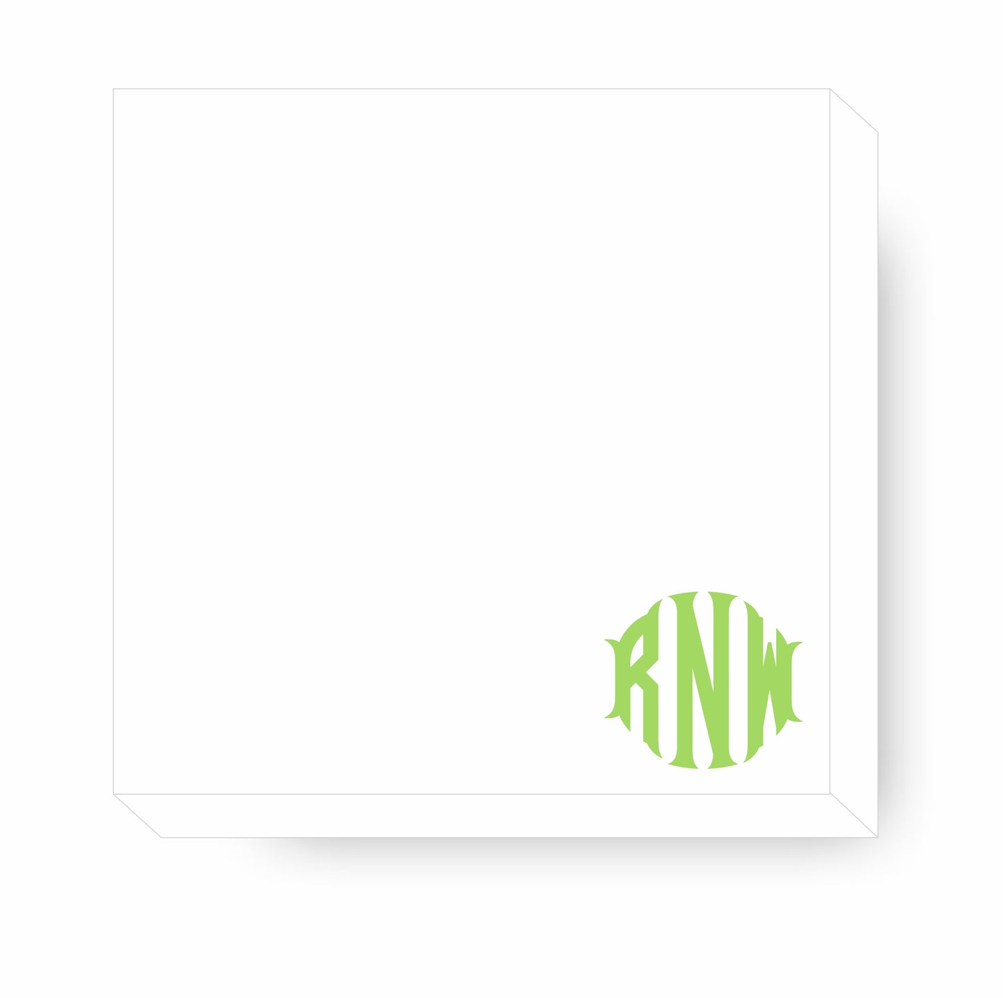 Classic Jumbo Monogram Notecards