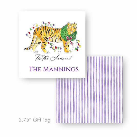 Tiger Lights Gift Tag