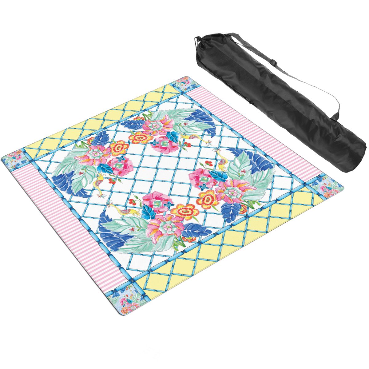 Tobacco Leaf Mahjong Mat by Rhonda Neal Shoppe & Carrying Case