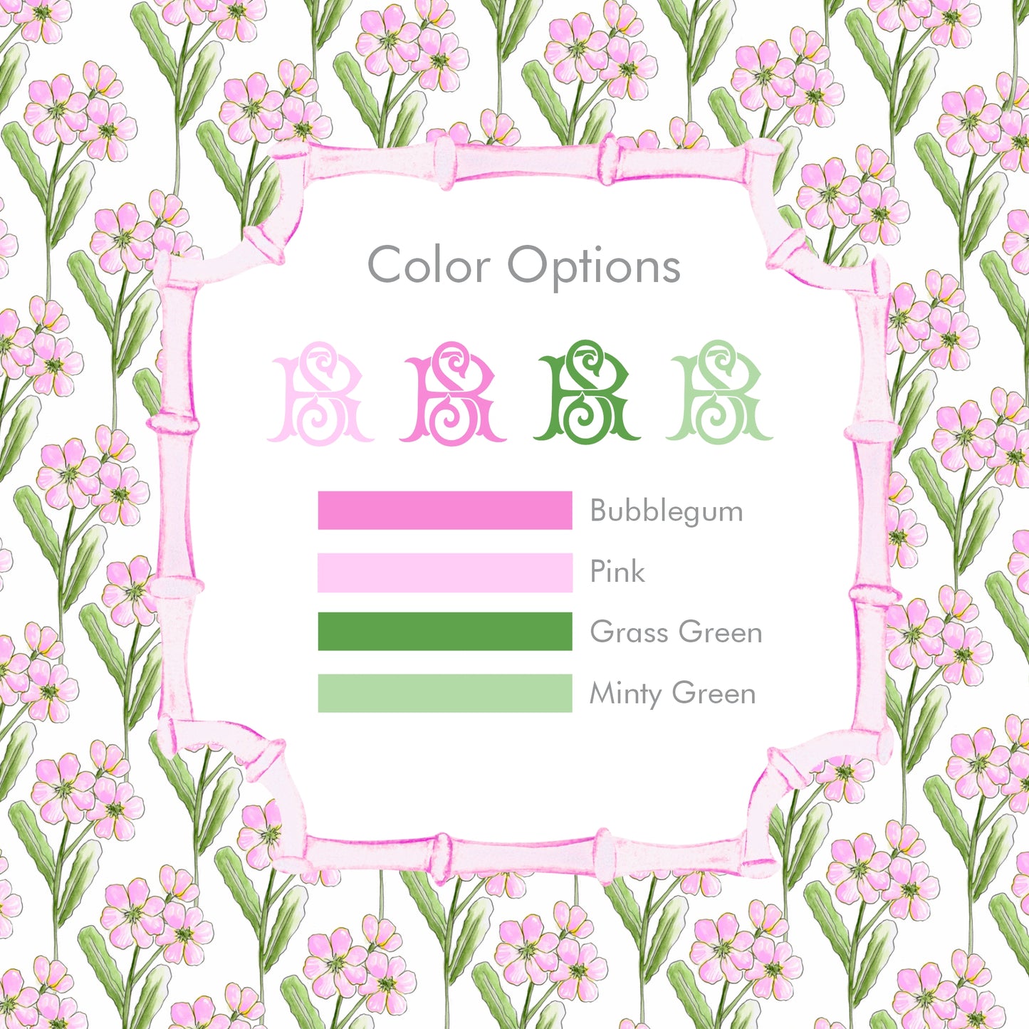 Primrose Monogram Stationery Set