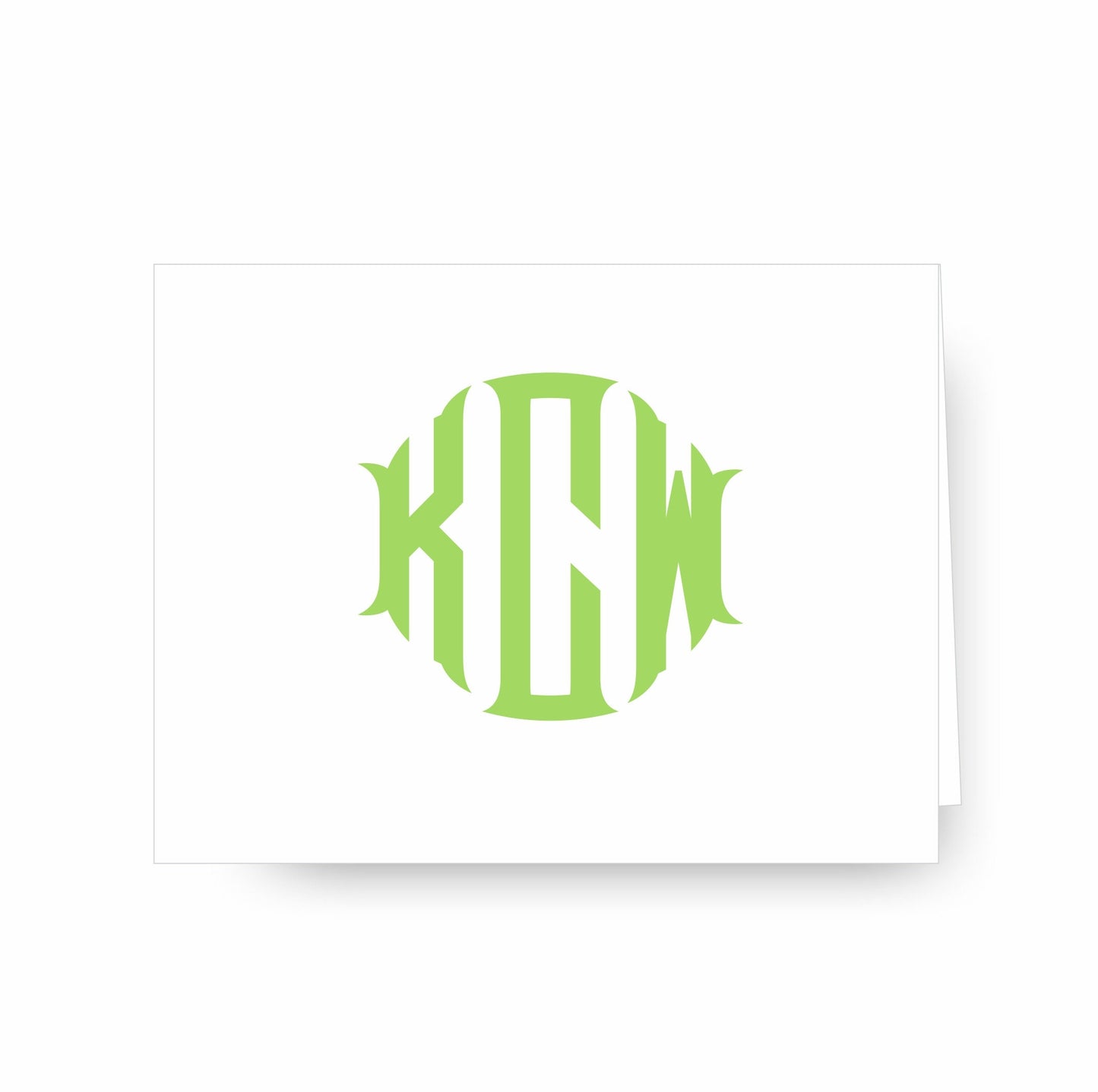 Classic Jumbo Monogram Notecards