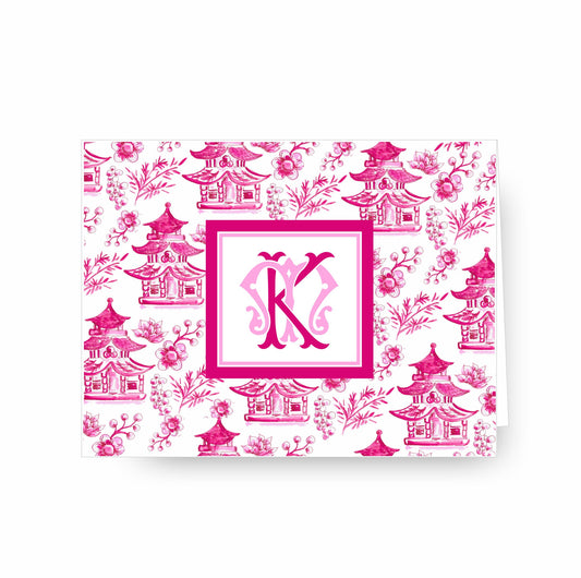 Pink Chinoiserie Notecards