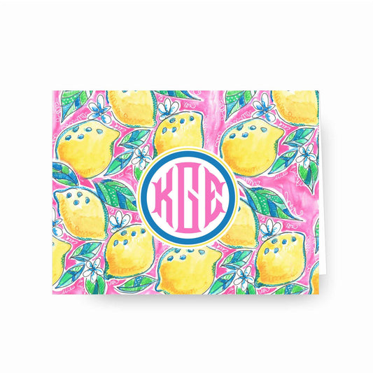 Preppy Lemon Notecards