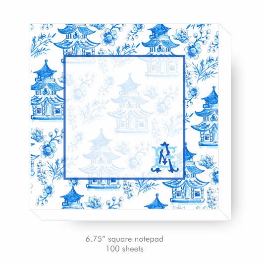 Blue Chinoiserie Notepad