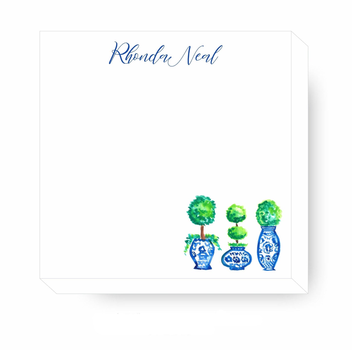 Blue Chinoiserie Topiary Trio Gift Tags