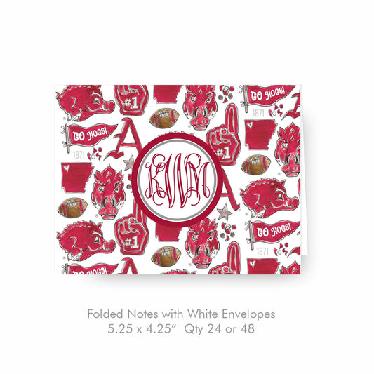 Arkansas Razorback Notecards